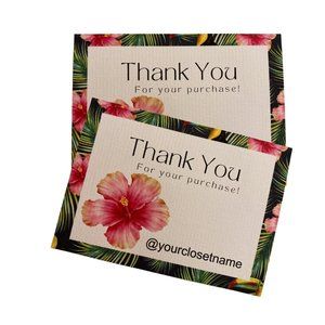 Poshmark Online Boutique Thank You Cards
